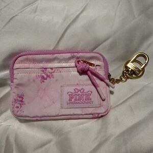 Pink x LoveShackFancy Pink Floral Card Holder Pouch